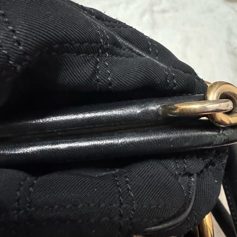 Full Set Marc Jacobs Black Quilted Jerzey Stam Kiss-Lock Chain Shoulder Bag - Picture 11 of 16